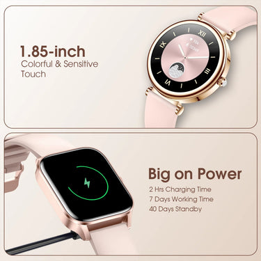 Stylish Women's Smart Watch with Fitness Tracker - InspiredGrabs.com